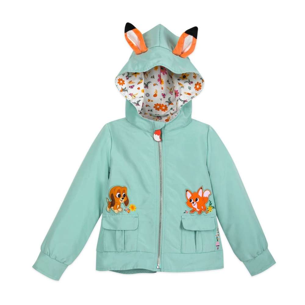 Disney Mint Green Kids Jacket with Fox Design